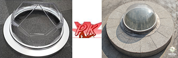 鉆石形采光罩與半球形采光罩，各有所愛