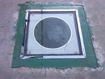 平板采光罩節(jié)點圖-無電照明系統(tǒng)