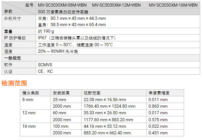 ?？礛V-SC3030XM-08M/12M/16M300萬像素黑白視覺傳感器讀碼器工業相機參數.png